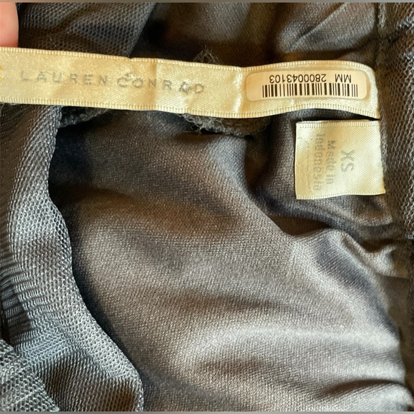 LC Lauren Conrad Gray Midi Tiered Skirt Casual - Picture 4 of 4